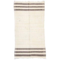 Vintage Moroccan Kilim Rug with Stripes