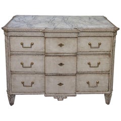 Swedish Breakfront Chest of Drawers