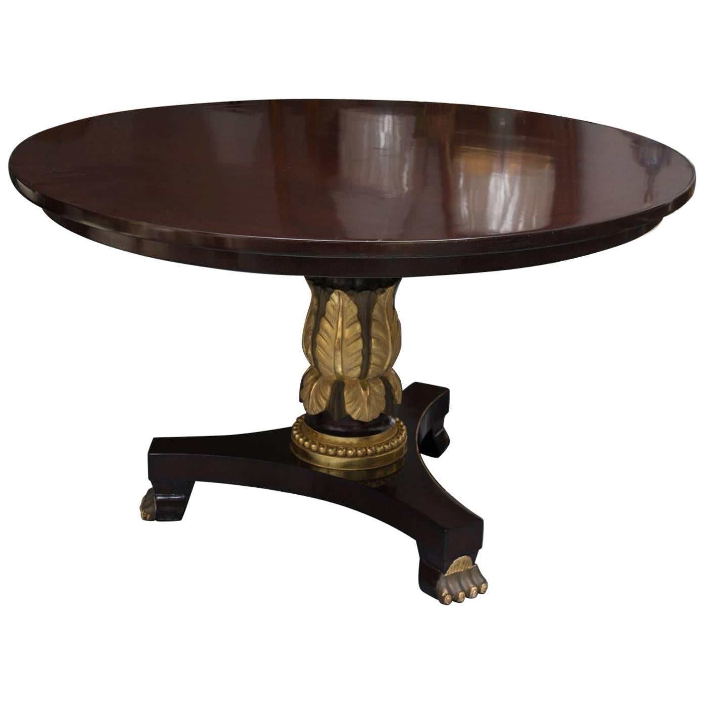 Mahogany Regency Style Center Table