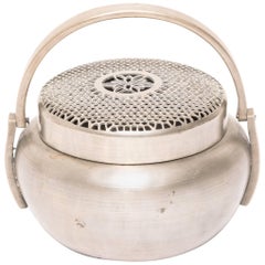 Chinese White Brass Brazier