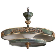 Swedish Art Deco Gustavian Inspired Plafond Hanging Fixture, circa 1930