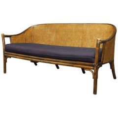 Bamboo and Cane Organic Sofa by McGuire