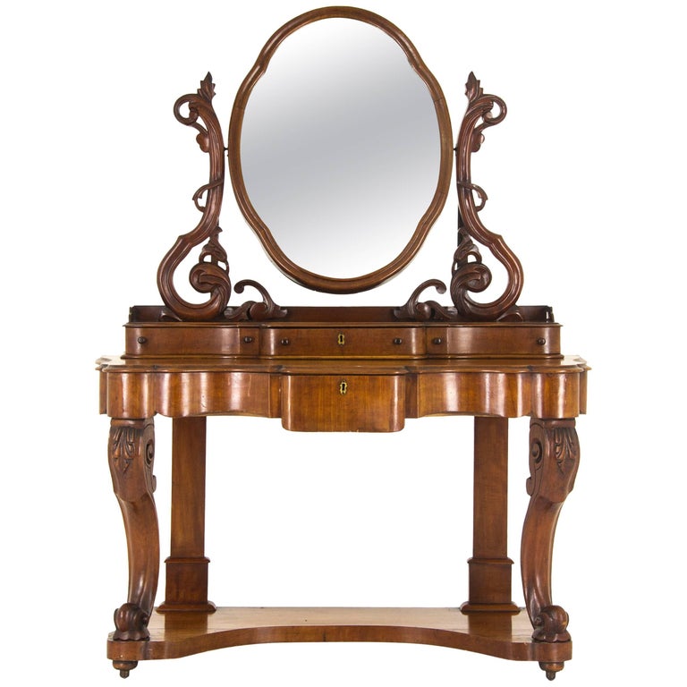 Victorian Vanity Antique Mahogany Dresser Duchess Dresser, Scotland
