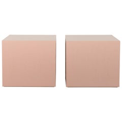 Pair of Cube Side Tables by Lawson-Fenning