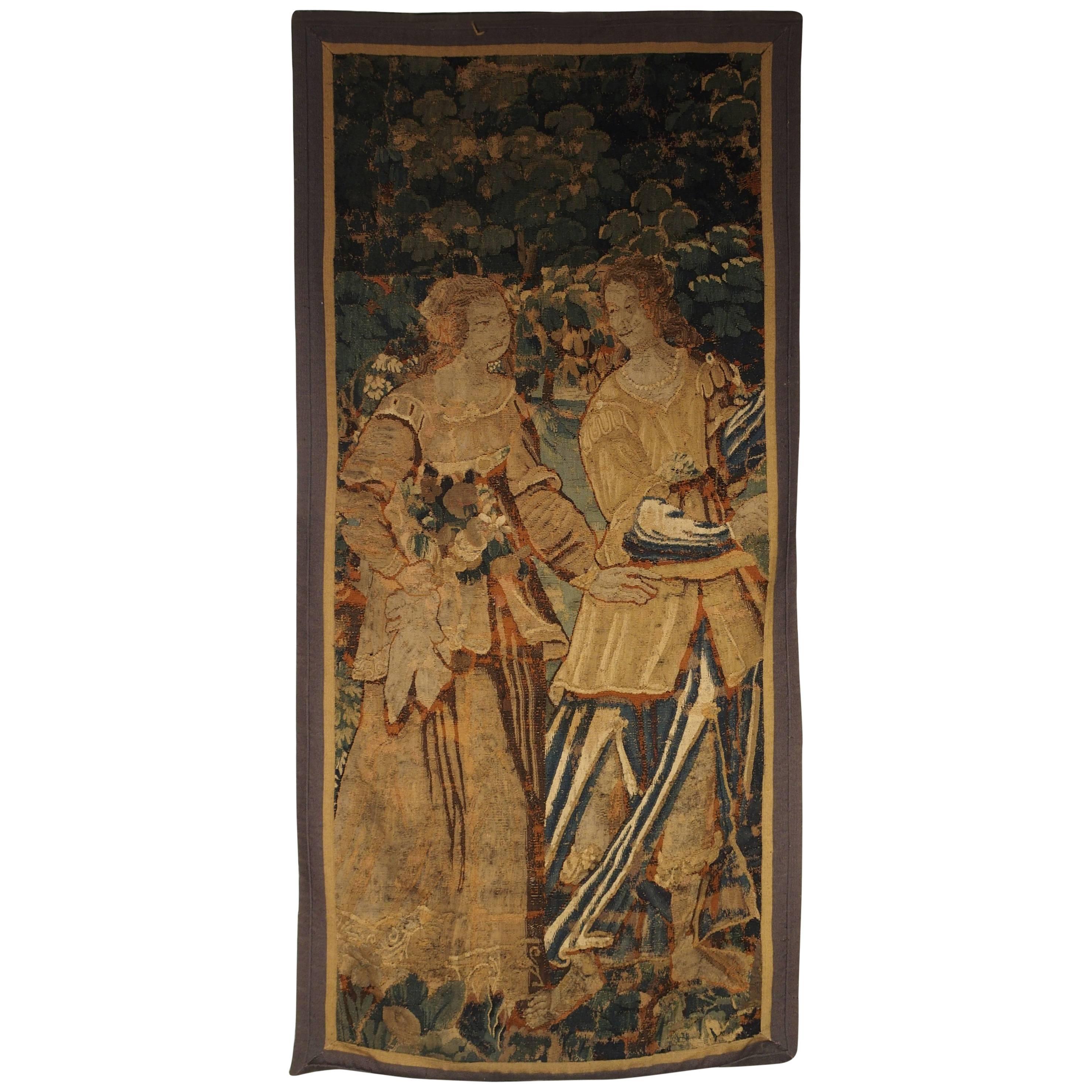 Vertical 17th Century Flanders Tapestry