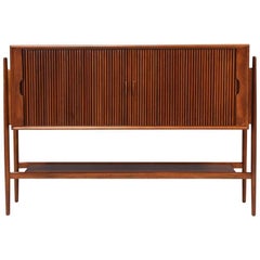 Barney Flagg “Parallel” Tambour Door Credenza for Drexel