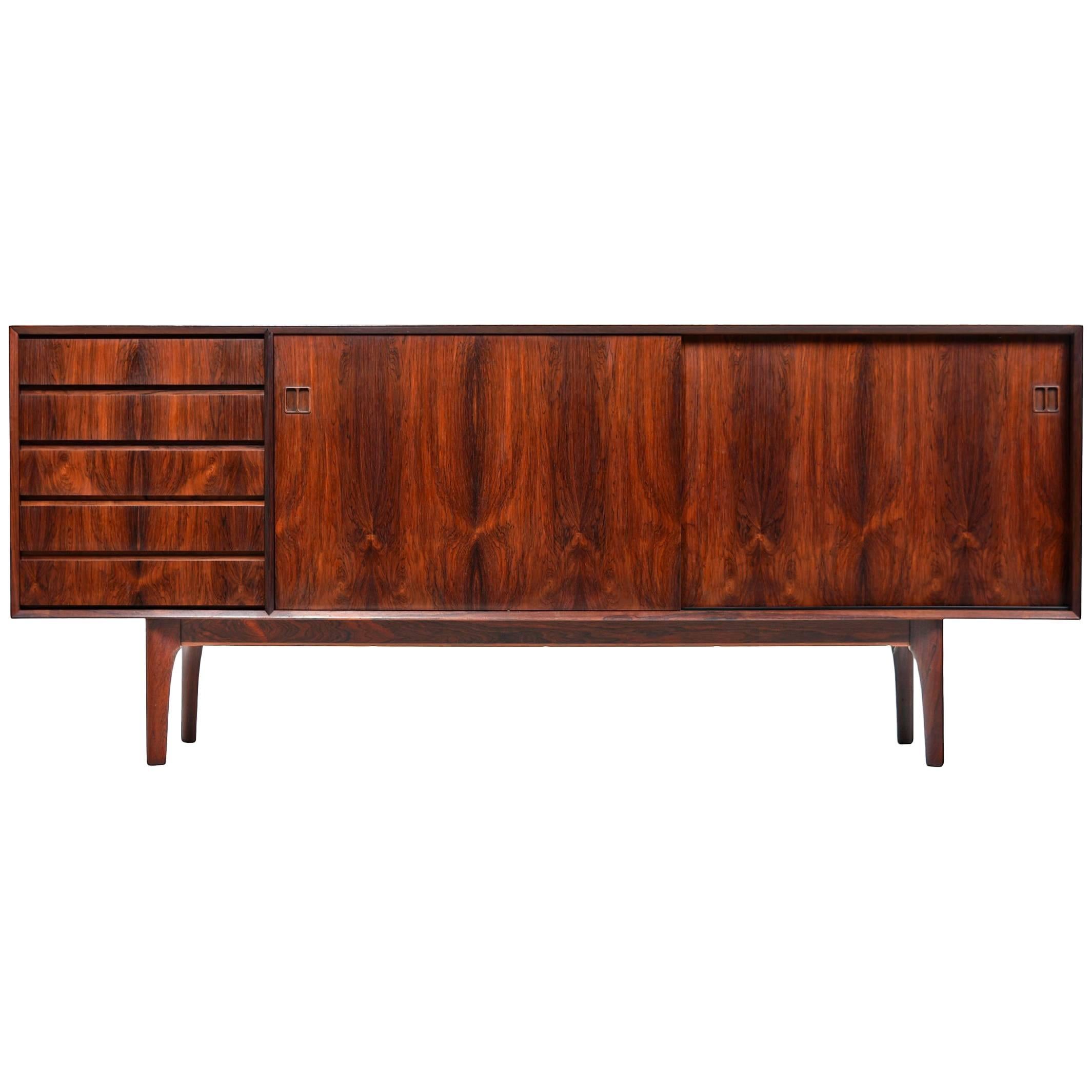 Danish Rosewood Credenza by Oddense Maskinsnedkeri, Mid-Century Modern, 1960s