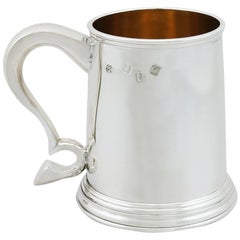 Vintage 1967 Irish Sterling Silver Pint Mug