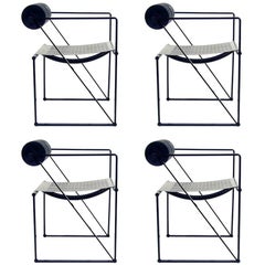 Four 1980s Italian "Seconda" Chairs by Mario Botta