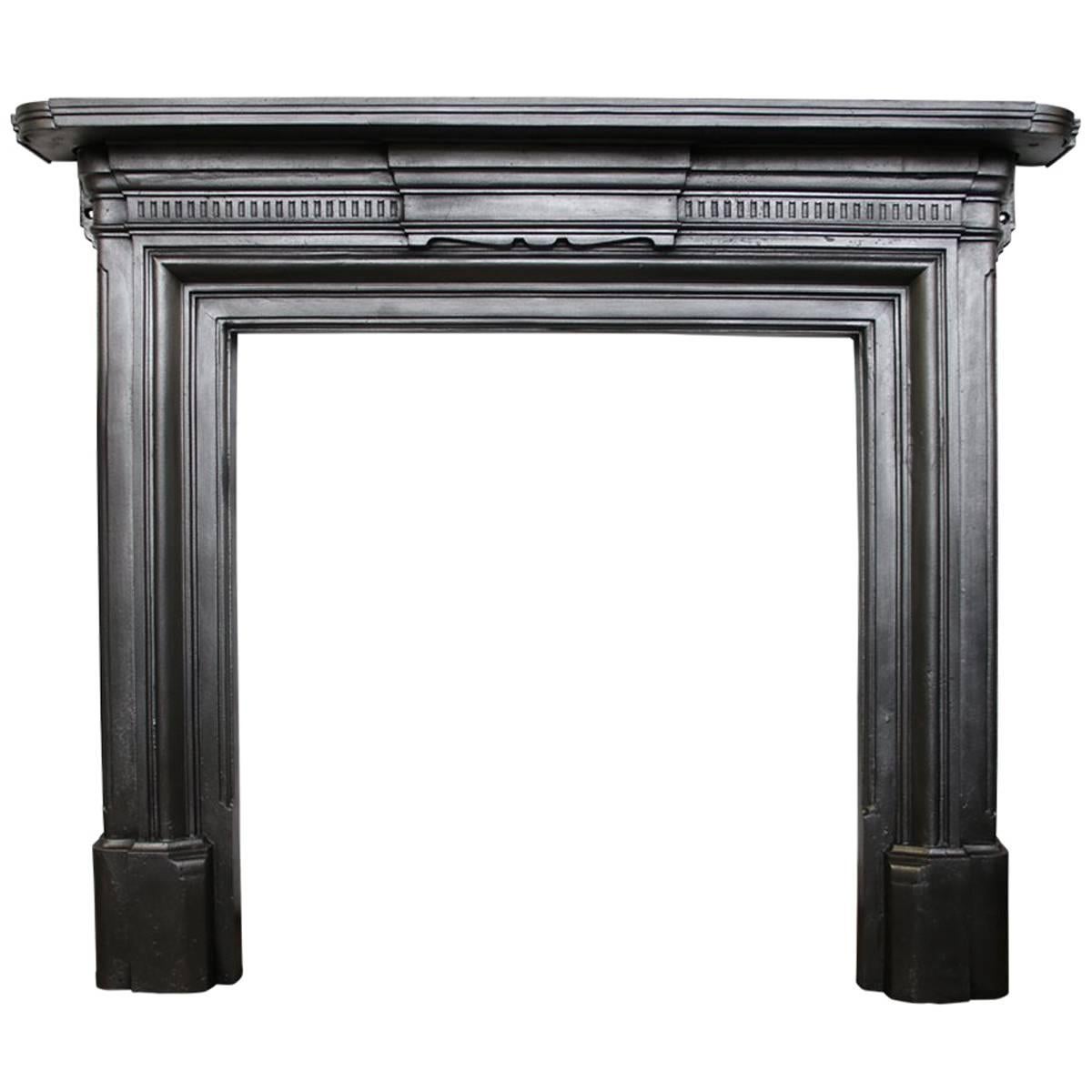 Late 19th Century Victorian Cast Iron Fireplace Surround