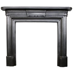 Antique Late 19th Century Victorian Cast Iron Fireplace Surround