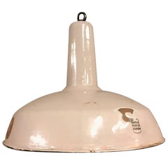 Purple Enamel Factory Pendant Light
