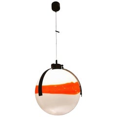 Mazzega Mid-Century Modernist Murano Glass Ball Shaped Chandelier