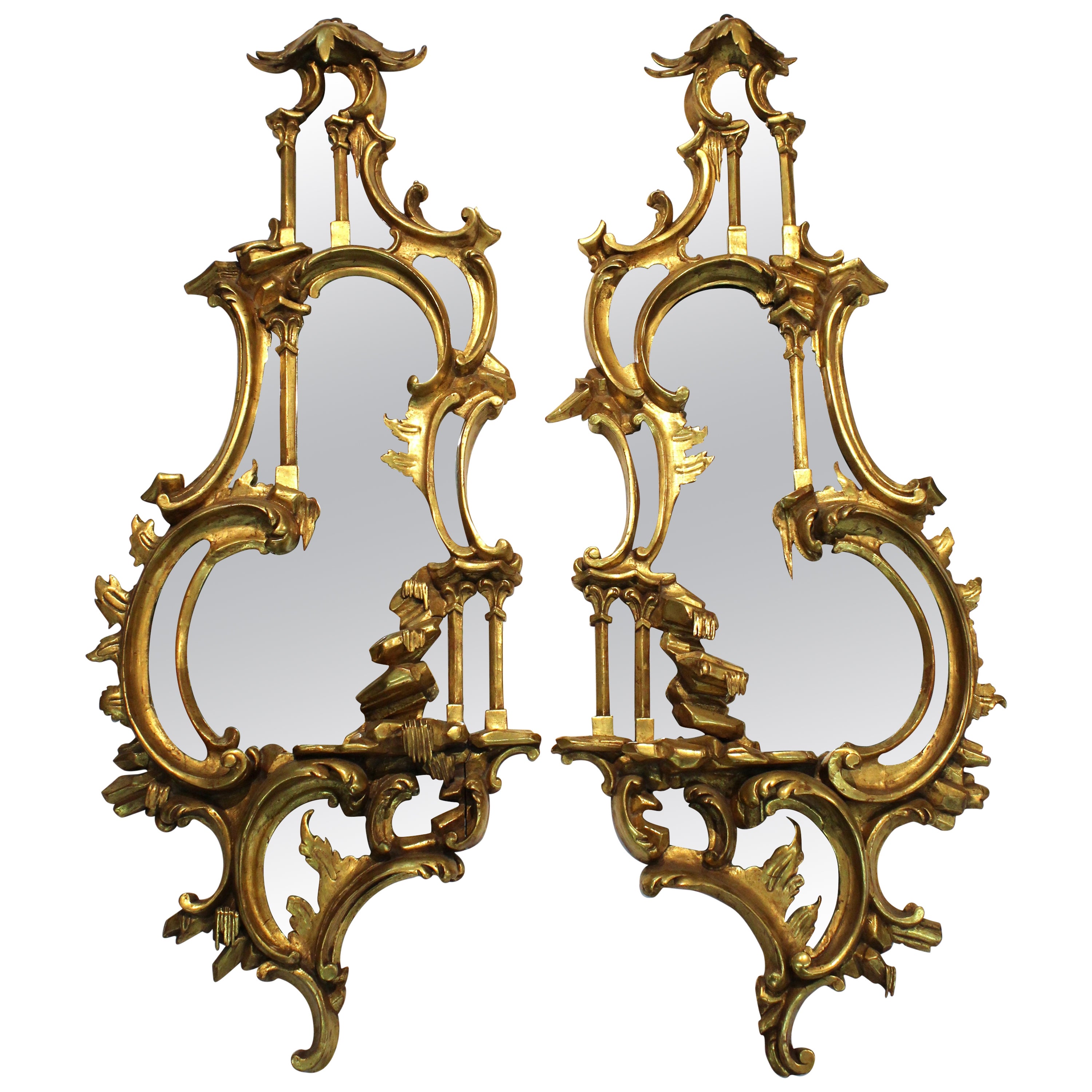 Gumps Asian Style Round Mirror In Decorative Rectangular Frame At Gumps Asian Style Round Mirror In Decorative Rectangular Frame At