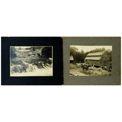 Antique Pair of Photographs, Harold E. Hatch, Danville, VT, Late 19th-Early 20th Century