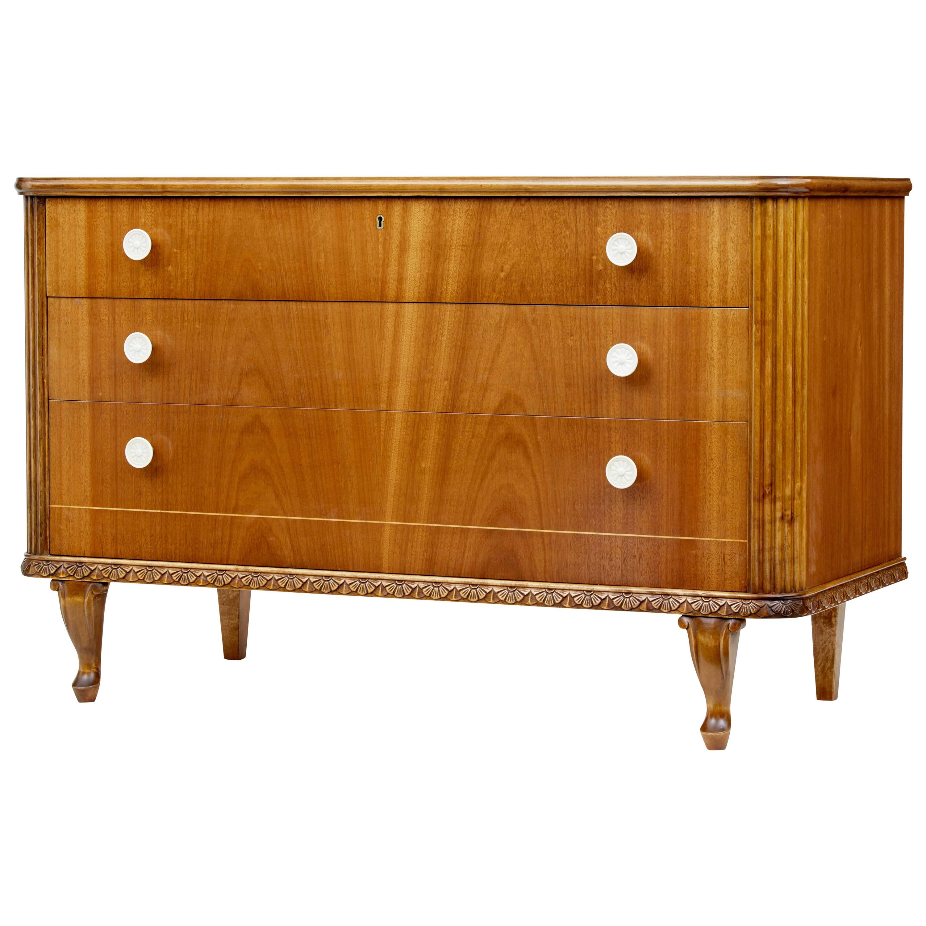 Mid-20th Century Scandinavian Teak Chest of Drawers