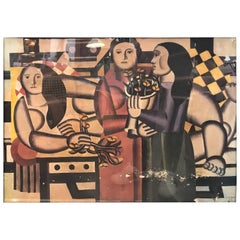 Fernand Leger Lithography Three Women with Flowers