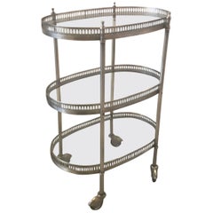 Vintage Small Three-Tiered Drinks Beverage Cart