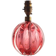 Lampe de table à boule en verre Bullicante du milieu du siècle par Vetreria Archimede Seguso