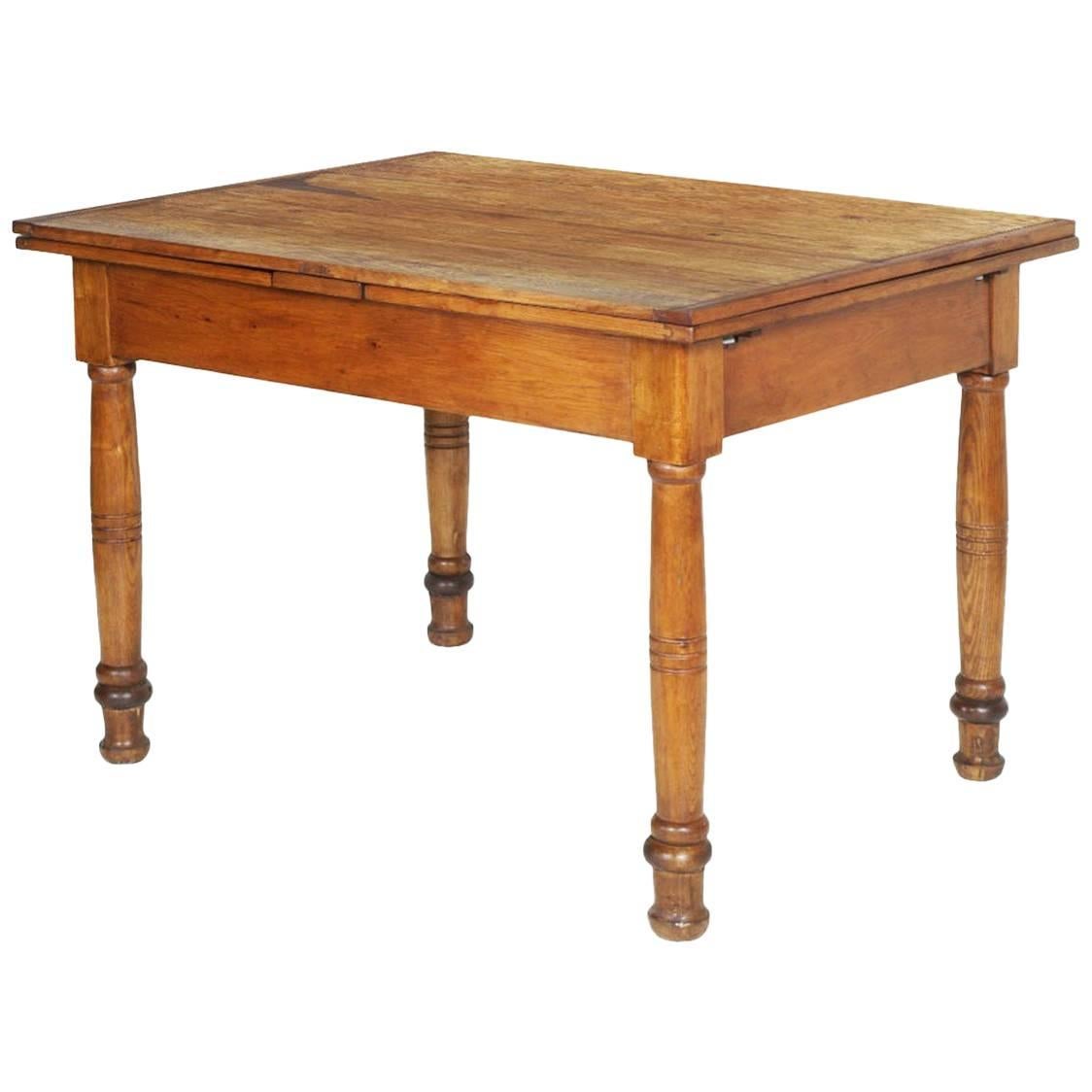 Last 19th Century Austrian Biedermeier Tyrolean Extending Table