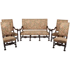 Antique Five-Piece French Renaissance Parlour Suite, circa 1920