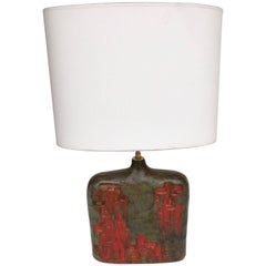 Bottle Ceramic Lamp by Marcello Fantoni, Italy, 1970s