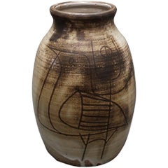 Jacques Pouchain Midcentury Ceramic Vase, circa 1960s