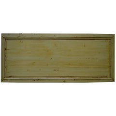 Antique Pine Queen-Size Headboard from 19th Century Panel