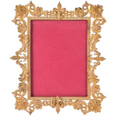 Antique French Bronze Picture Frame