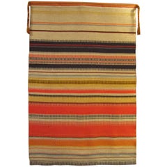 Striped Flat-Weave "Raanu" Tapestry from Finland, 1960s