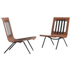Pair of Franco Campo & Carlo Graffi Lounge Chairs, circa 1960