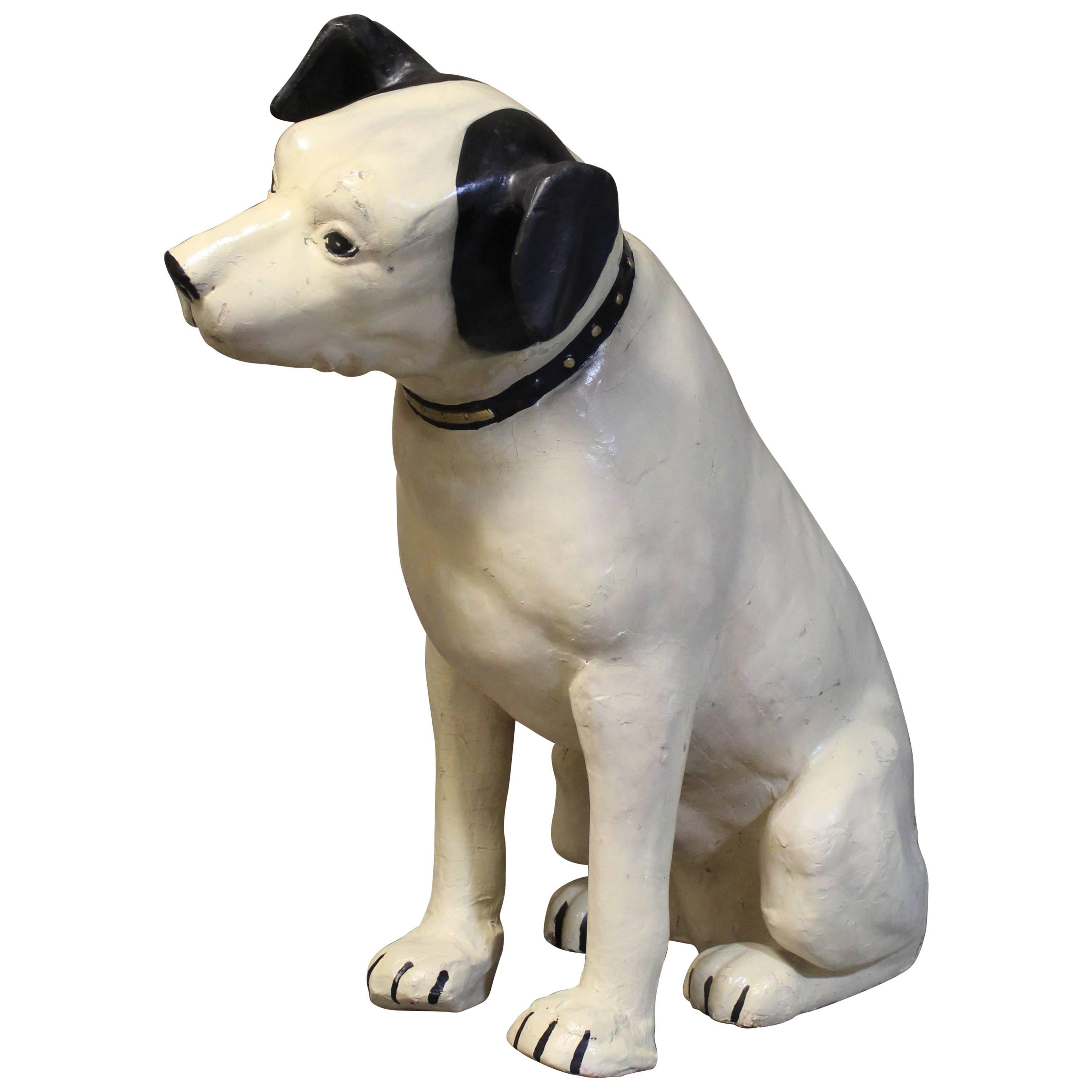 CAST IRON HMV HIS MASTERS VOICE NIPPER DOG & GRAMOPHONE ORNAMENT 
