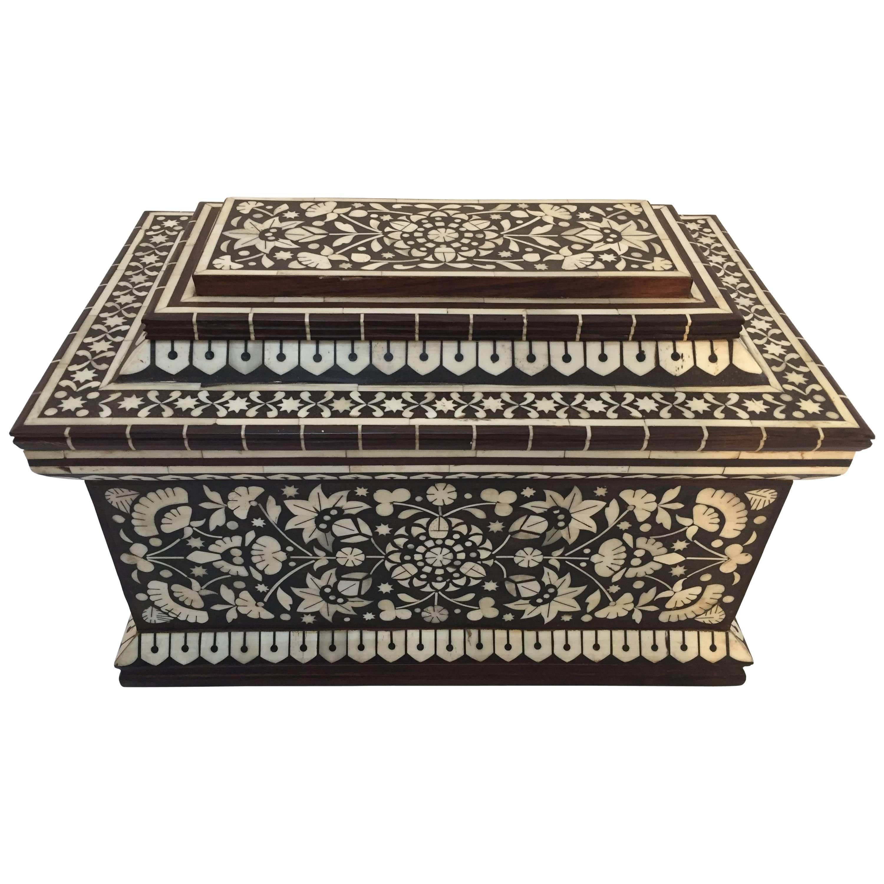 Vizagapatam Anglo-Indian Chest Tea Caddy
