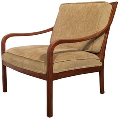 Rare Mid-Century Modern Cane Back Drexel Parallel Lounge Chair by Barney Flagg
