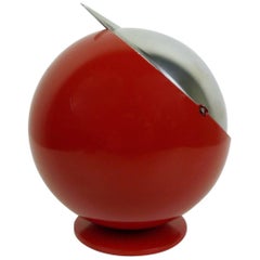 Large Red Smokny Spherical Ashtray from F.W. Quist, Germany, 1970s