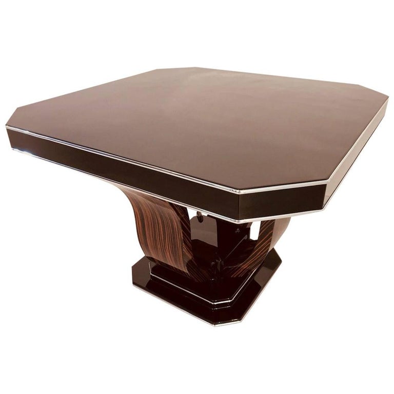 Octagonal Art Deco Dining Table For Sale at 1stdibs