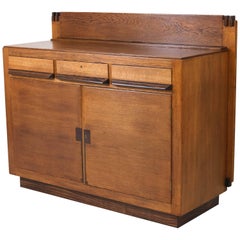 Haagse School Sideboard aus Eichenholz im Art déco-Stil von Anton Lucas, 1920er Jahre