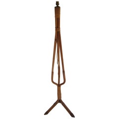 Bamboo Floor Lamp, circa 1960