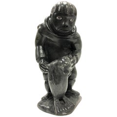 Inuit Soapstone Sculpture Figurine Art Figure