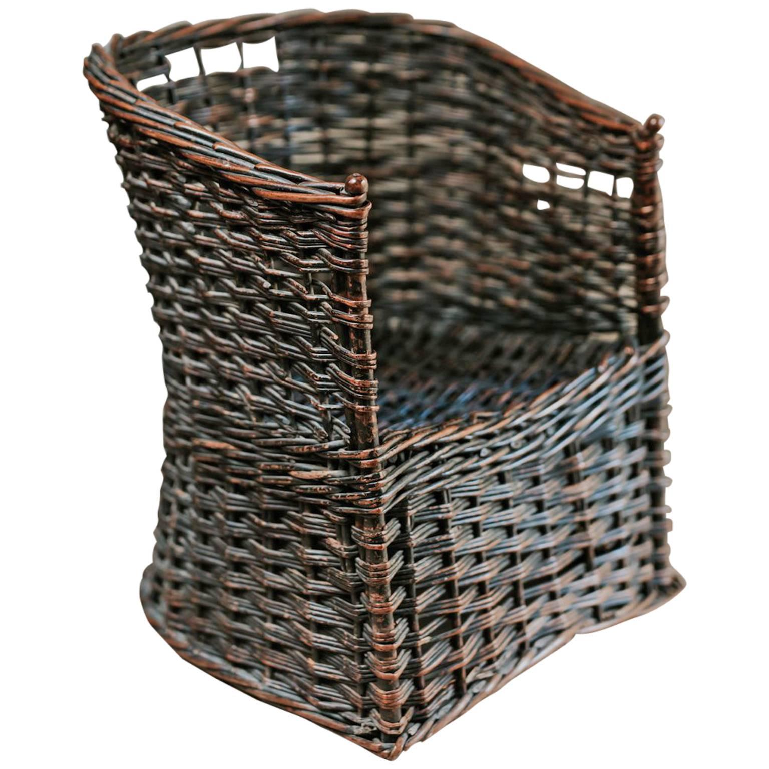 Xl Wicker Chair by Giovanni travasa at 1stDibs