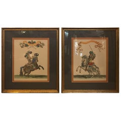Pair of 19th Century Hand Colored Engravings