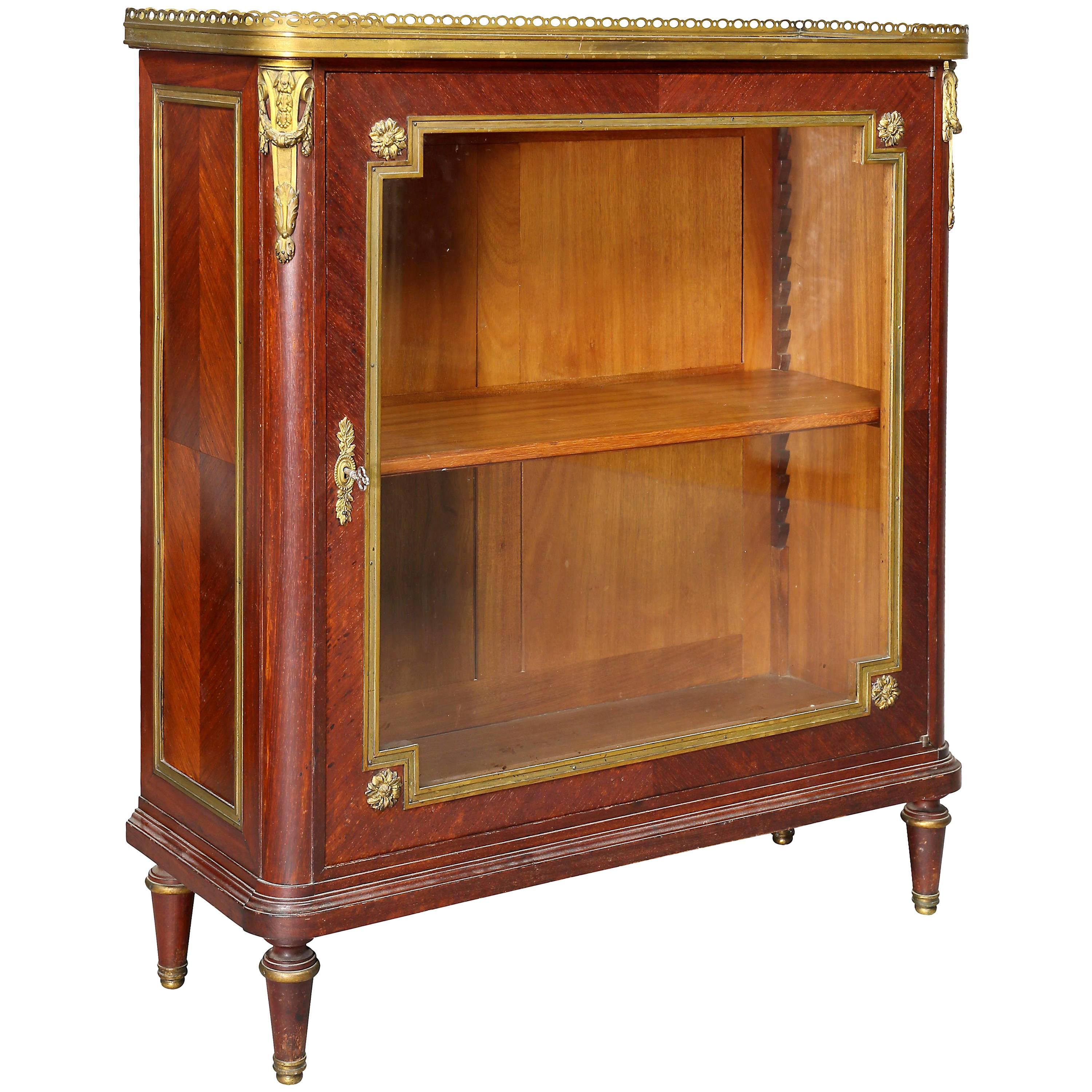 Louis XVI Style Tulipwood and Ormolu-Mounted Petit Cabinet