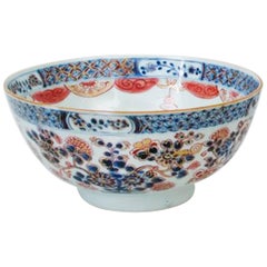 Dutch-Decorated Chinese Export Imari Porcelain Bowl, circa 1770