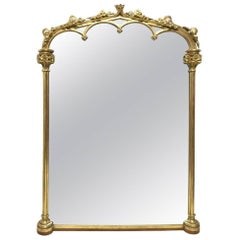 Thomas Fentham 136 the Strand a Late Georgian Gothic Revival Gilt Wall Mirror