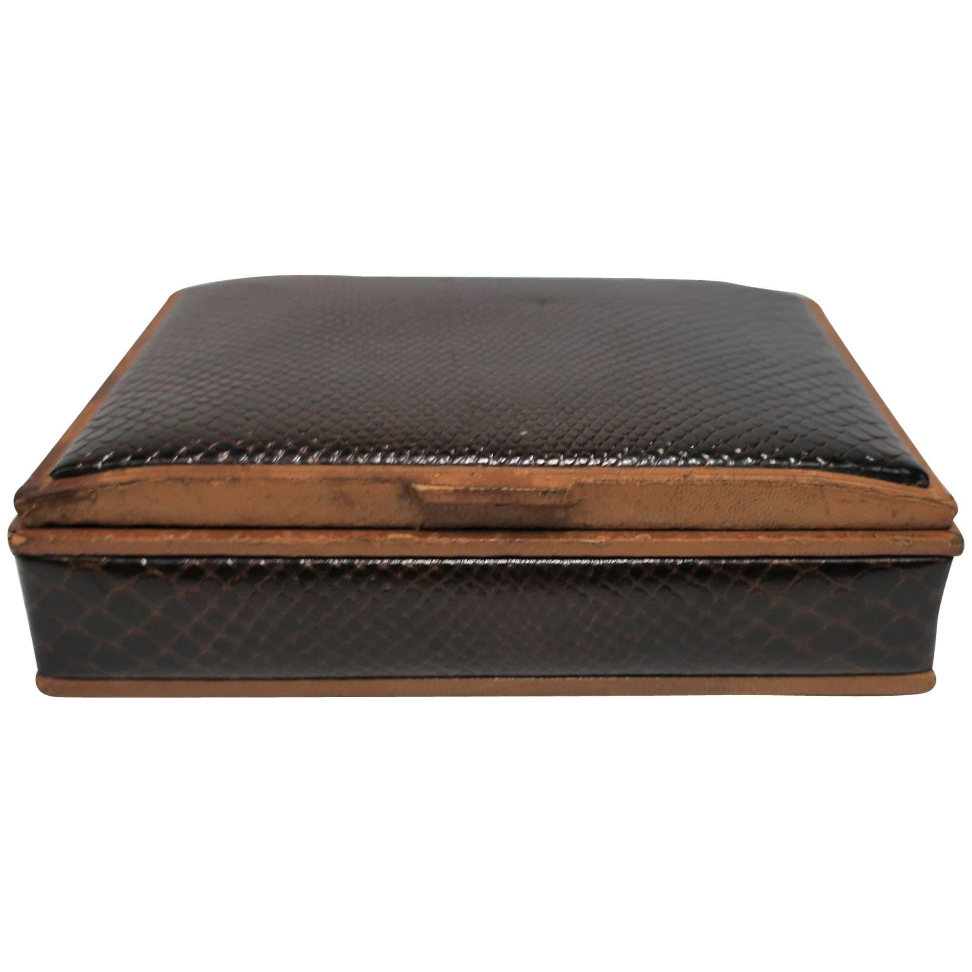 Vintage Italian Leather Jewelry Box Italy 1970s For Sale At 1stdibs Vintage Italian Leather Jewelry Box Italy 1970s For Sale At 1stdibs