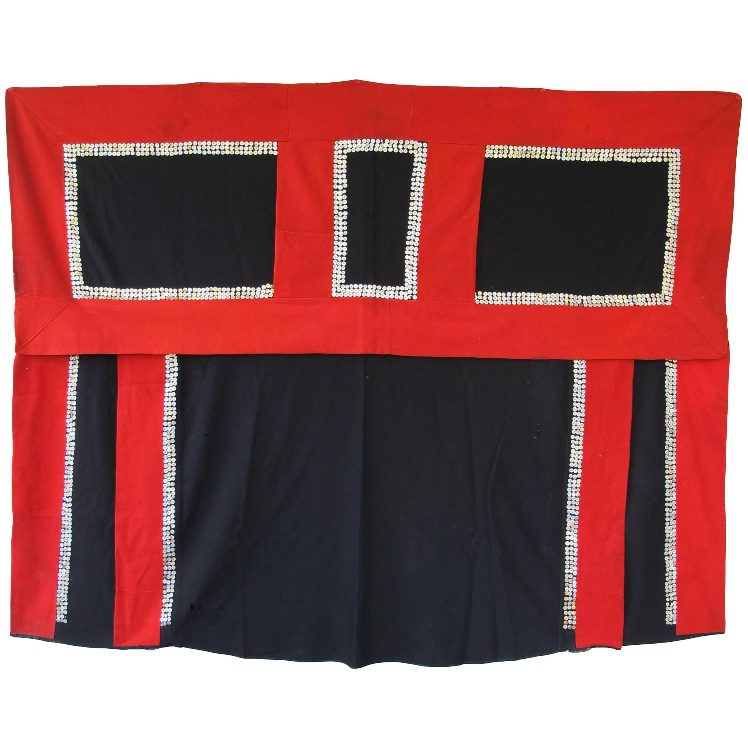 NWC Ceremonial Wool Button Blanket For Sale