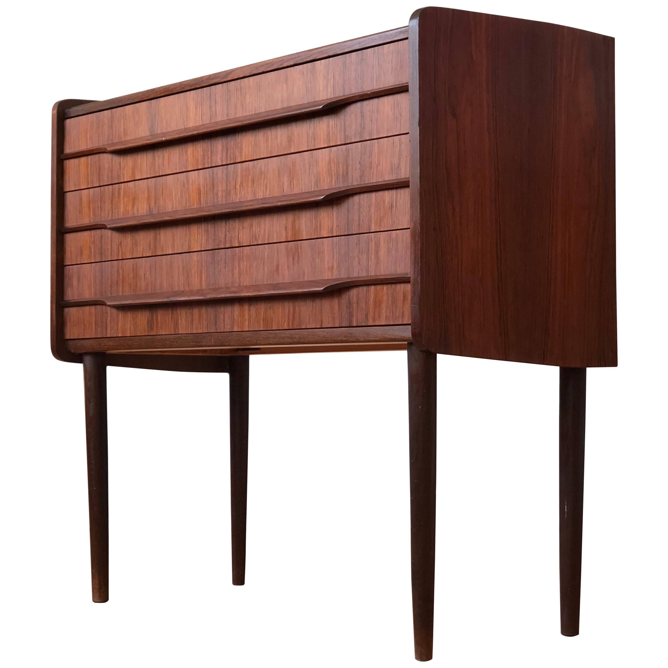 Danish Midcentury Three-Drawer Rosewood Chest of Drawers, 1960s For Sale