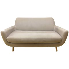 Midcentury Italian Beige Sofa