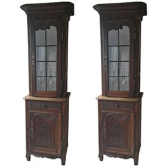 Pair or Early 19th Century Louis XV Style Biblioteque