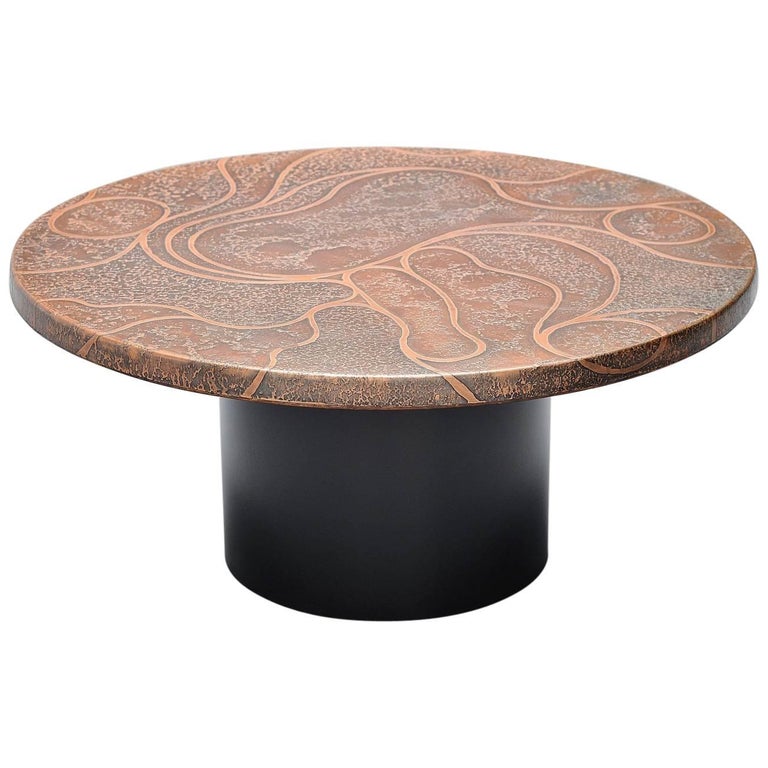 Heinz Lillienthal Copper Coffee Table Germany 1970 For At 1stdibs Heinz Lillienthal Copper Coffee Table Germany 1970 For